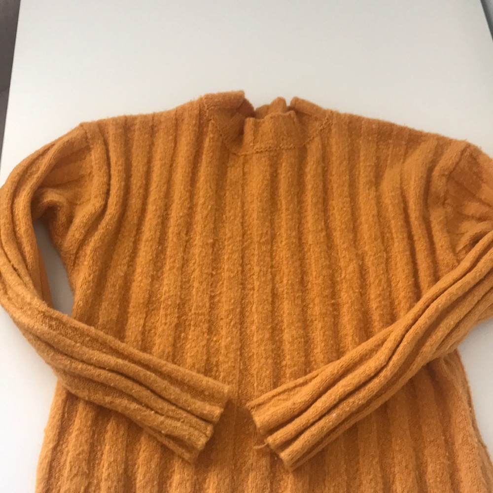 pacsun mustard yellow knitted sweater
